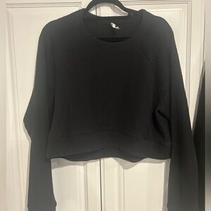 Z by Zella 2 Piece Black Sweater Lounge Set